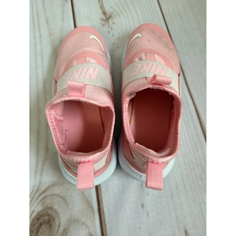 Nike Girls Pink Flex Runner Slip On Tennis Shoes Size 2.5 Pink